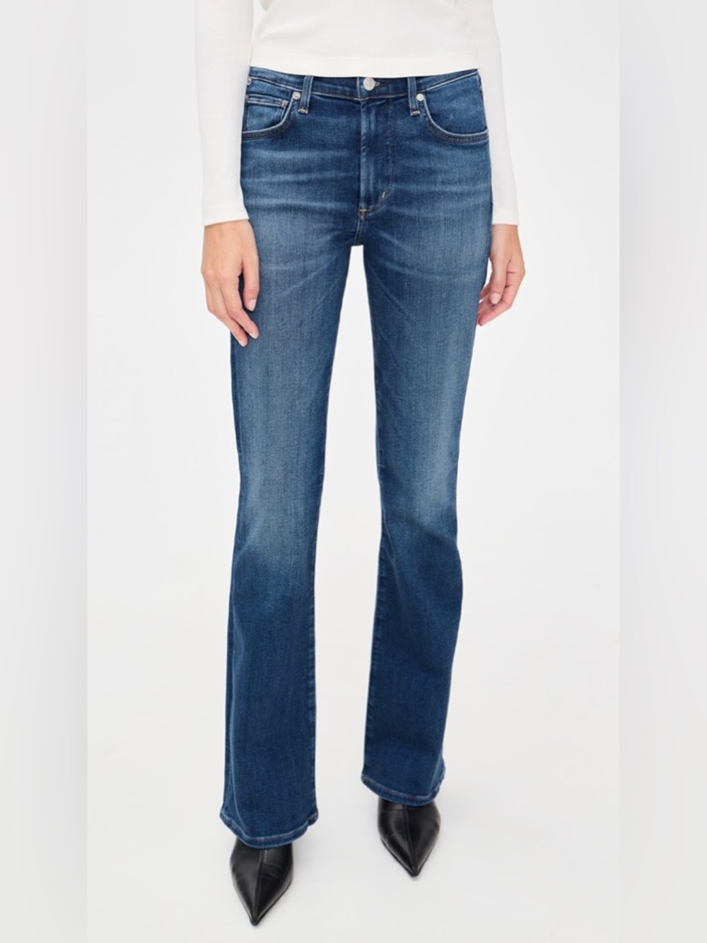 Citizens of Humanity Lilah Flare Jeans Size 27 Long Inseam Stretch - Picture 4 of 12